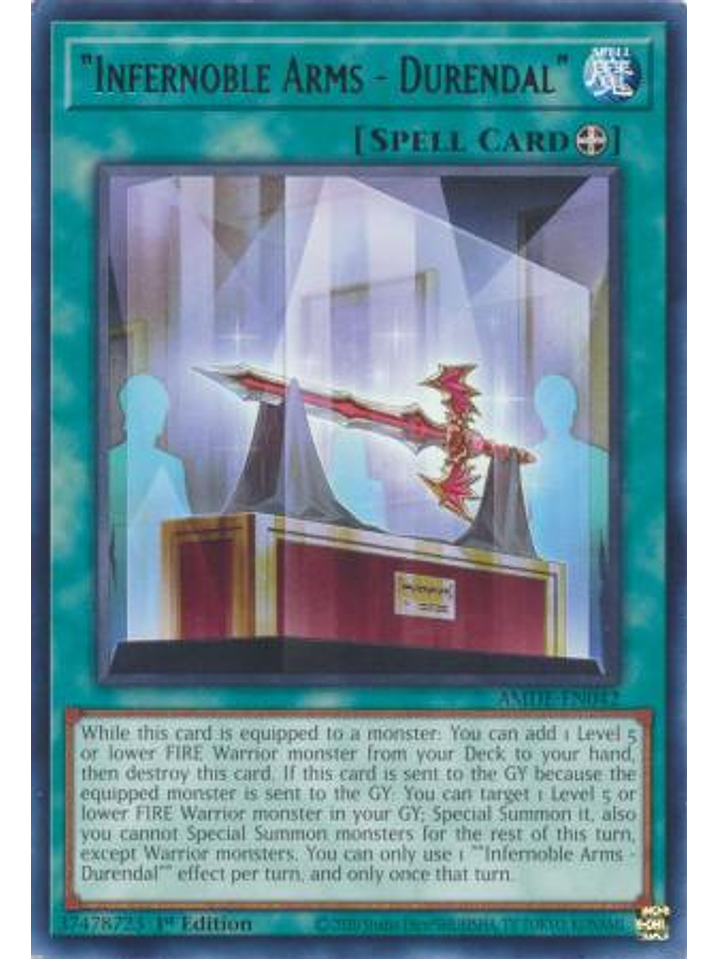 Infernoble Arms - Durendal - AMDE-EN042 - Rare 1st Edition 1