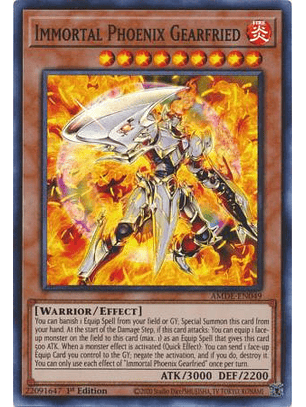 Immortal Phoenix Gearfried - AMDE-EN049 - Super Rare 1st Edition