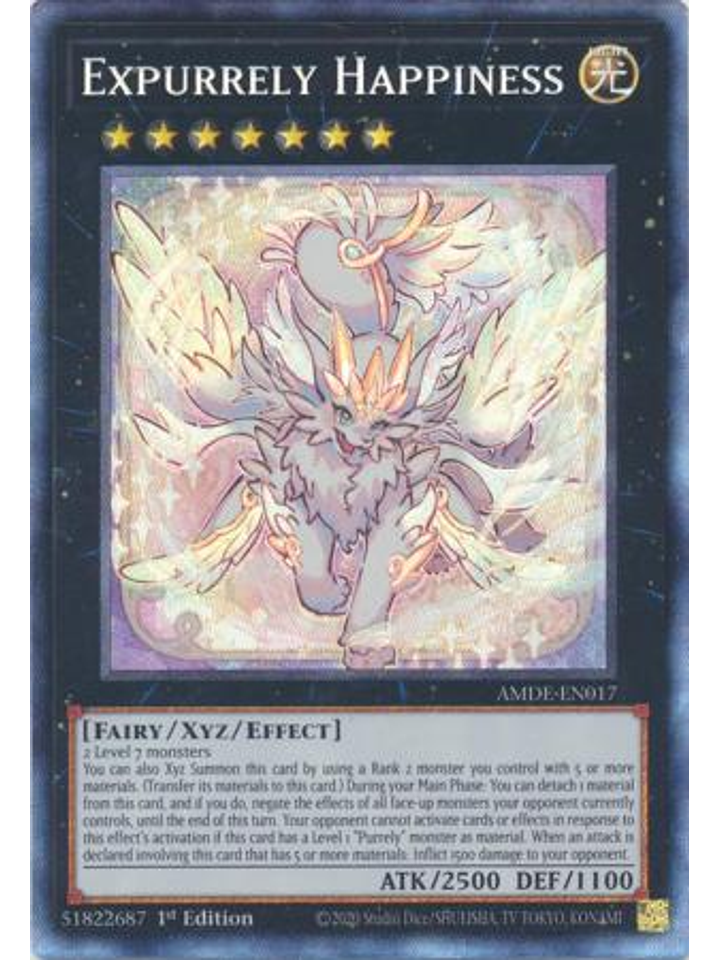 Expurrely Happiness - AMDE-EN017 - Collector's Rare 1st Edition 1