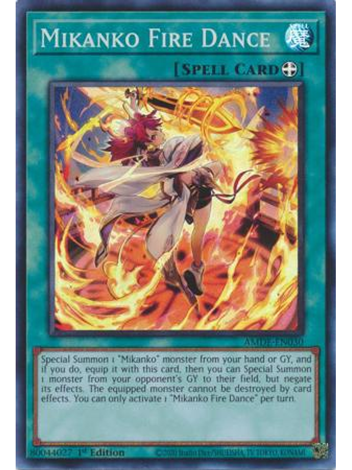Mikanko Fire Dance - AMDE-EN030 - Super Rare 1st Edition 1