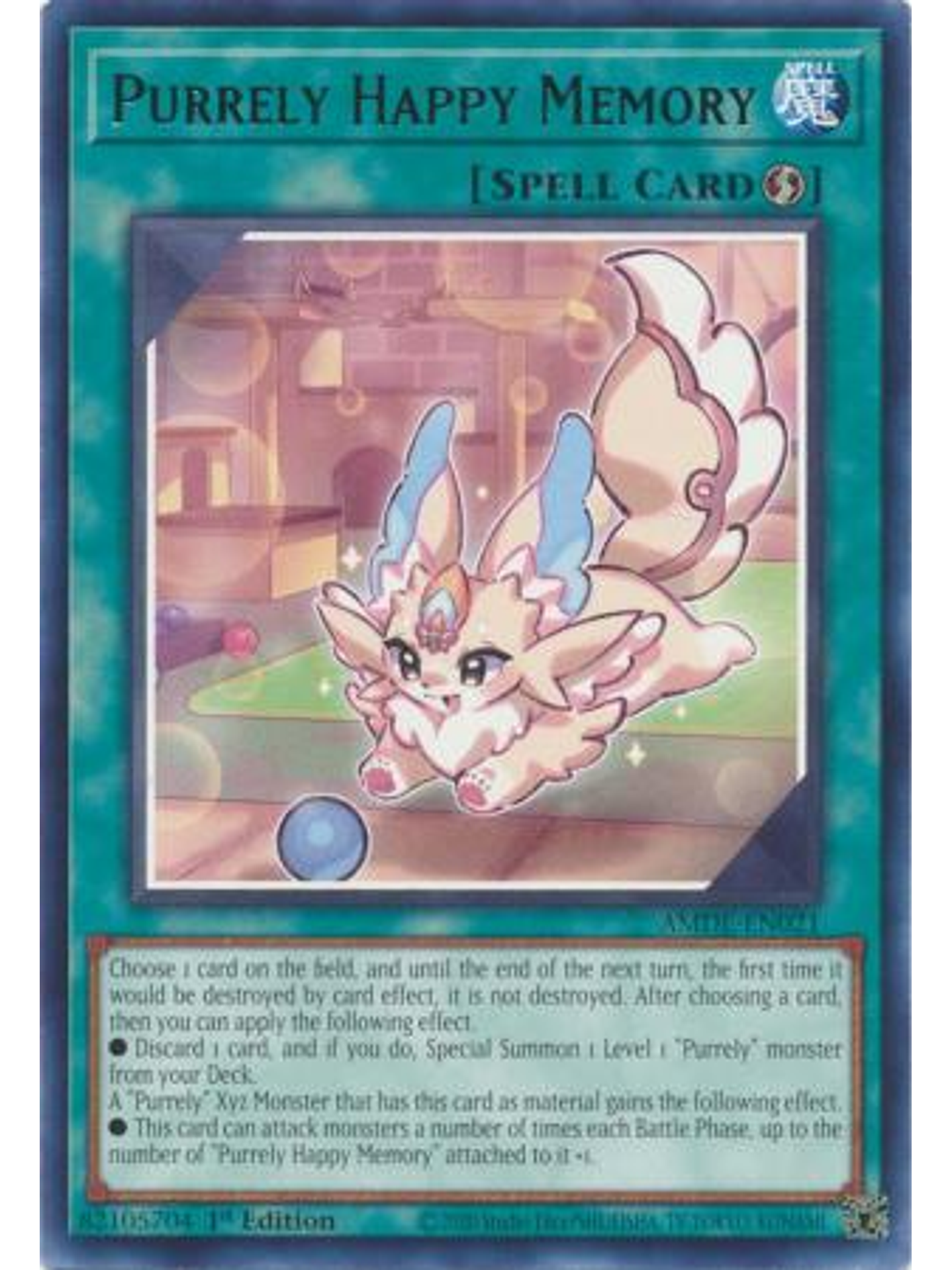 Purrely Happy Memory - AMDE-EN021 - Rare 1st Edition 1