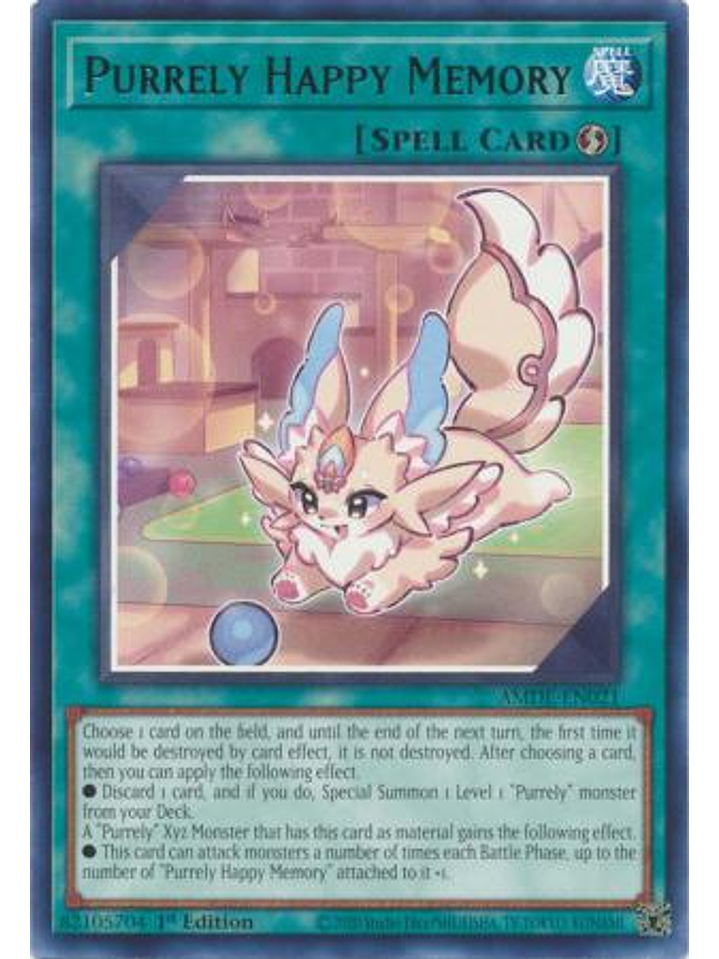 Purrely Happy Memory - AMDE-EN021 - Rare 1st Edition 1