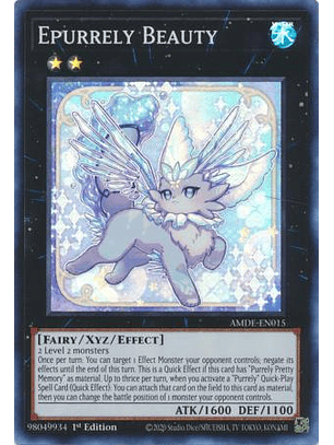Epurrely Beauty - AMDE-EN015 - Super Rare 1st Edition