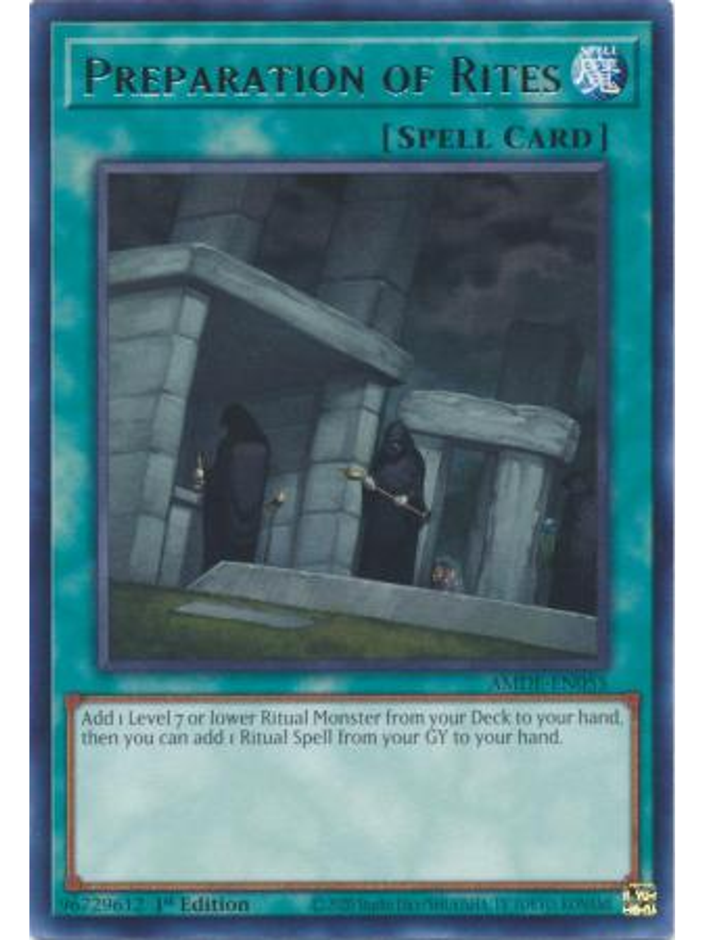 Preparation of Rites - AMDE-EN055 - Rare 1st Edition 1