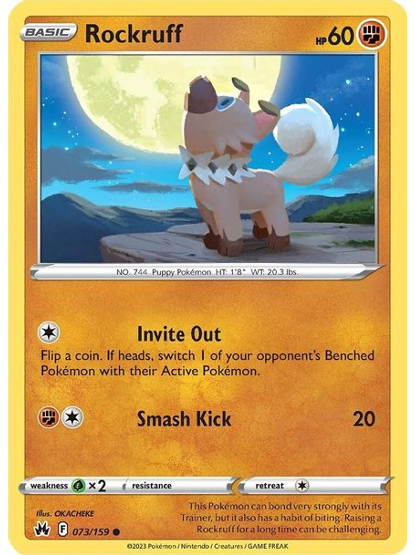 Rockruff - 073/159 - Common 1