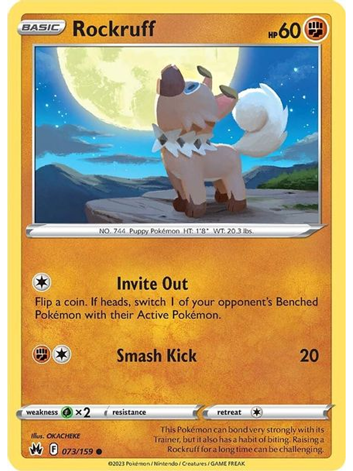 Rockruff - 073/159 - Common 1