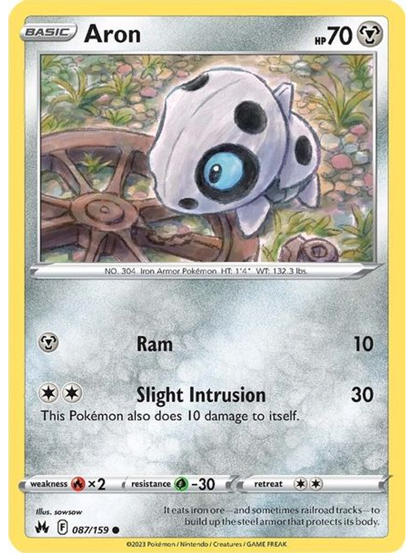 Aron - 087/159 - Common Reverse Holo 1