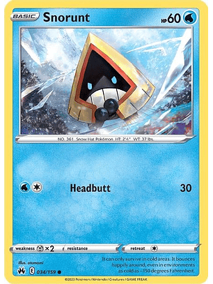 Snorunt - 034/159 - Common
