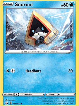 Snorunt - 034/159 - Common