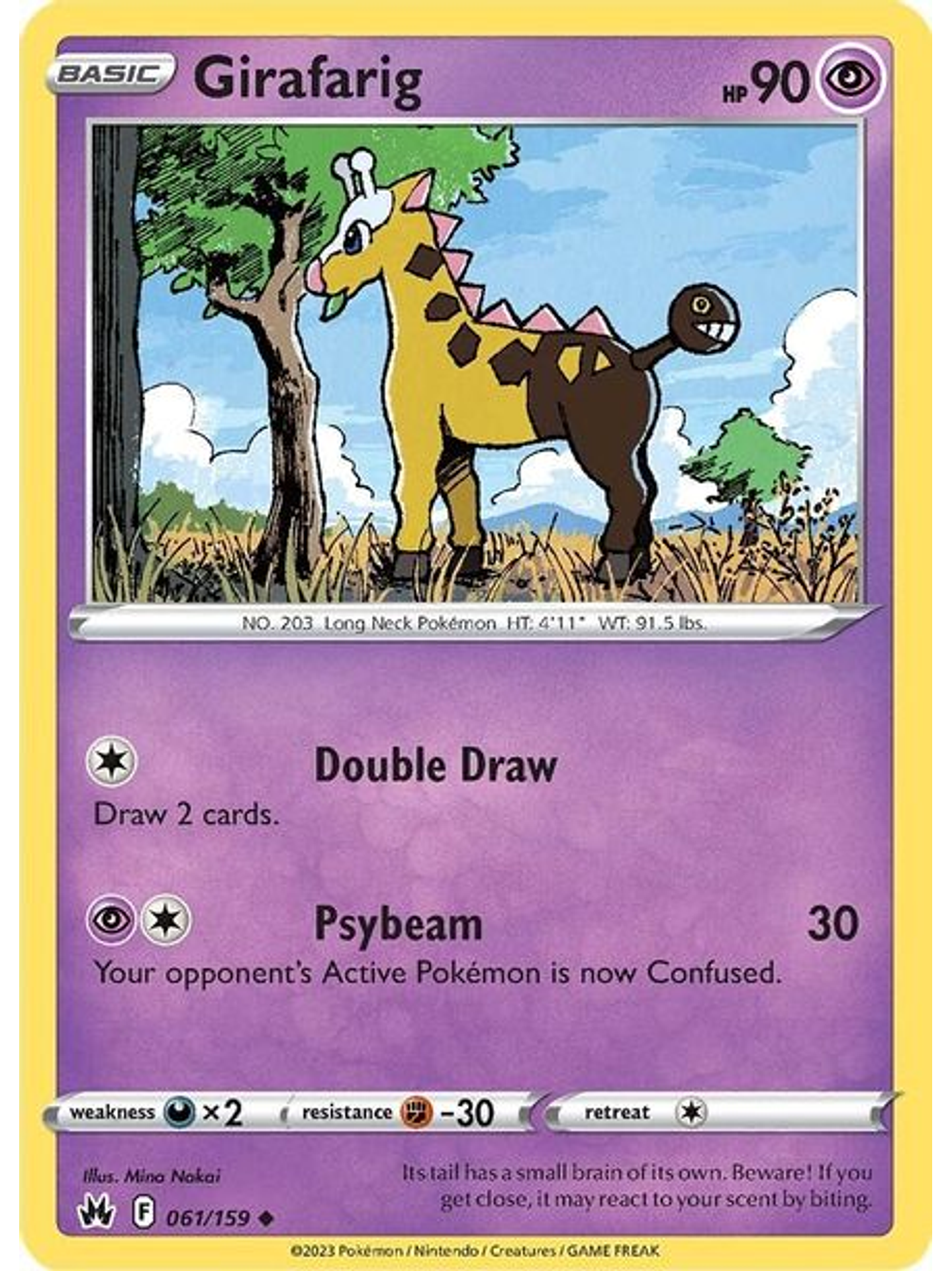 Girafarig - 061/159 - Uncommon 1