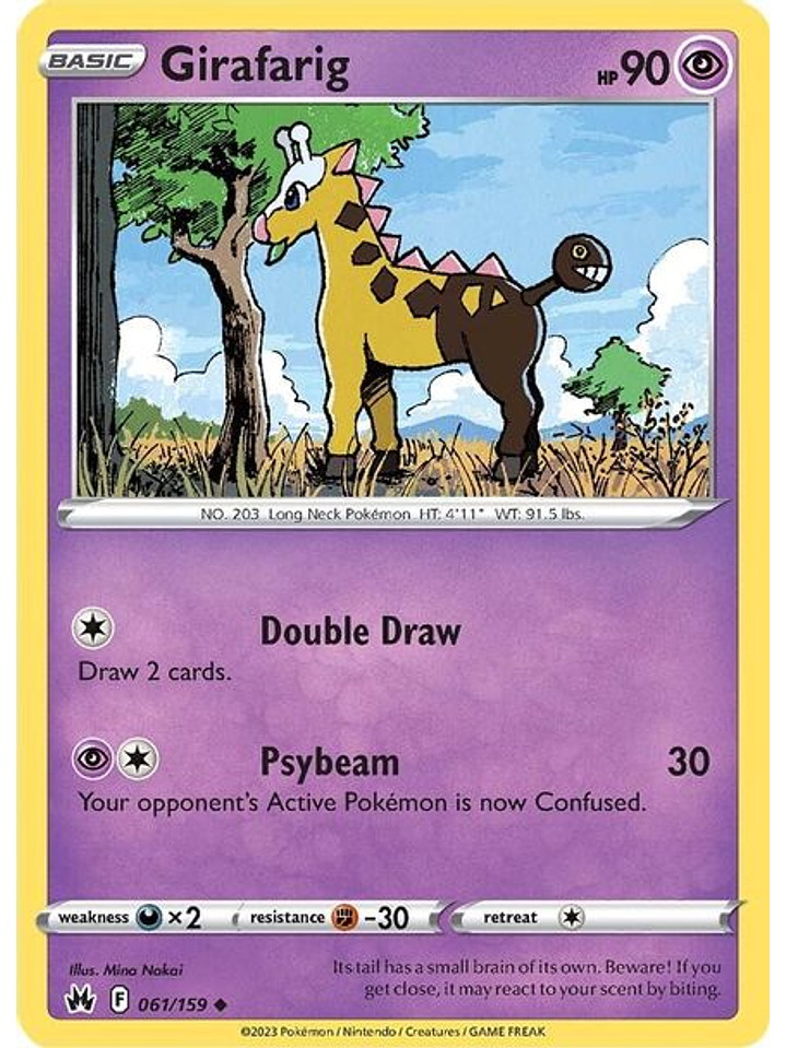 Girafarig - 061/159 - Uncommon 1