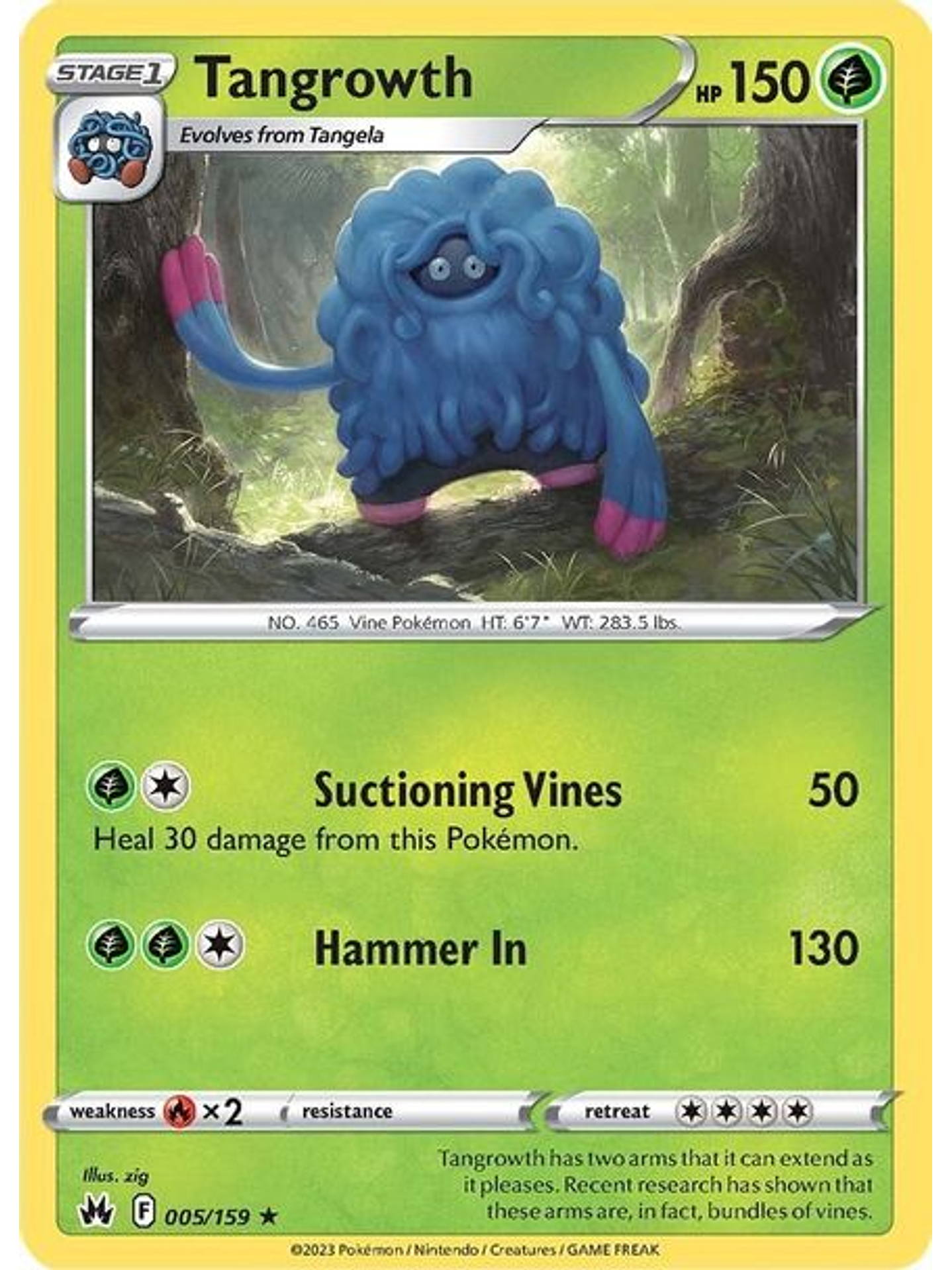 Tangrowth - 005/159 - Rare 1