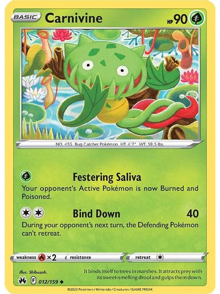 Carnivine - 012/159 - Uncommon 1