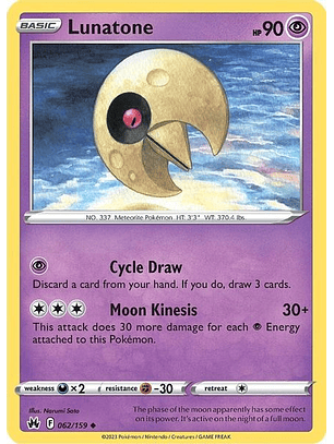 Lunatone - 062/159 - Uncommon