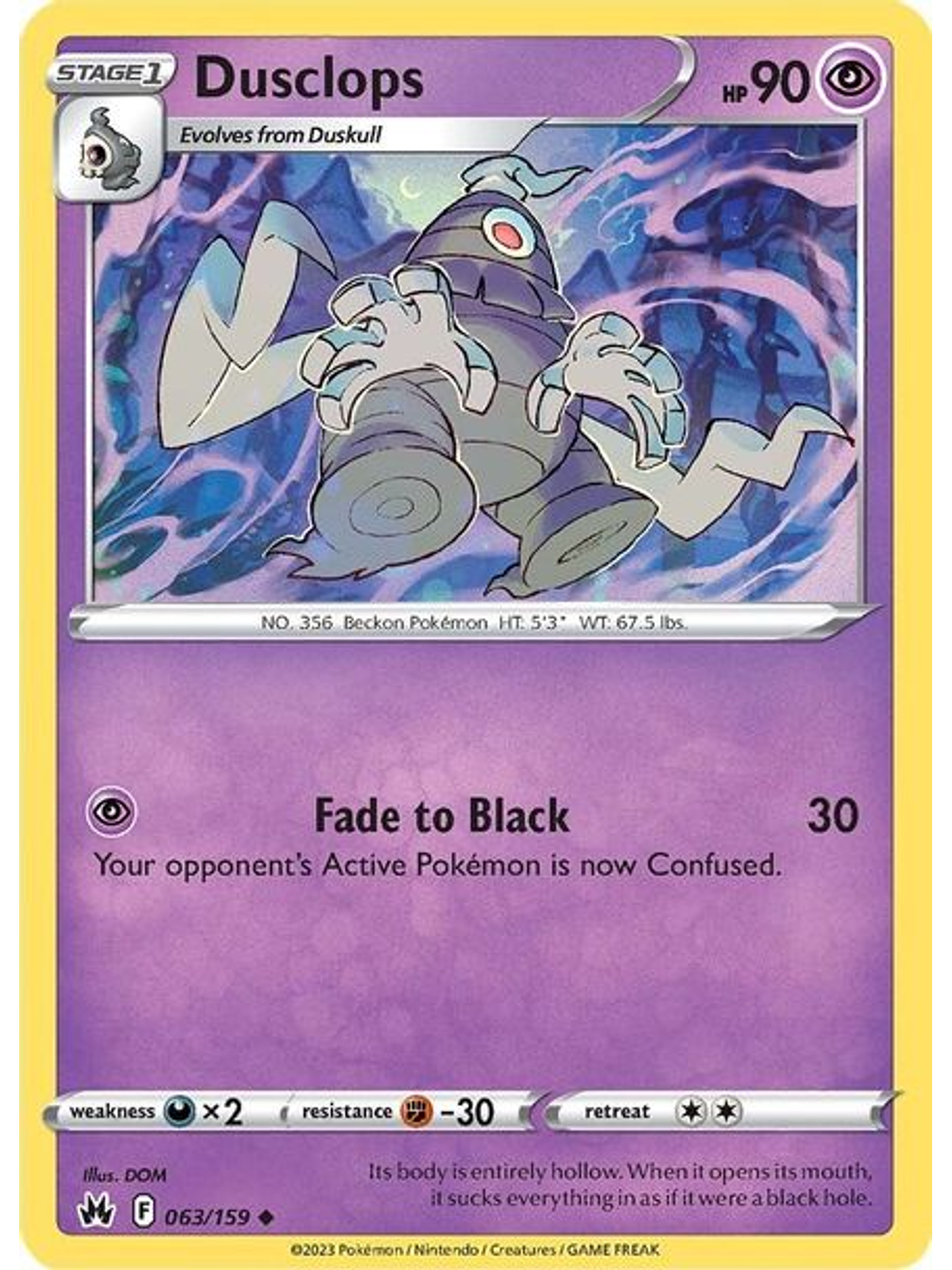 Dusclops - 063/159 - Uncommon 1