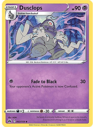 Dusclops - 063/159 - Uncommon