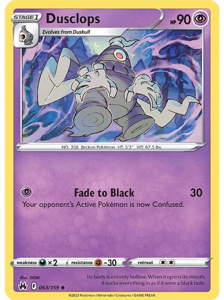 Dusclops - 063/159 - Uncommon 1