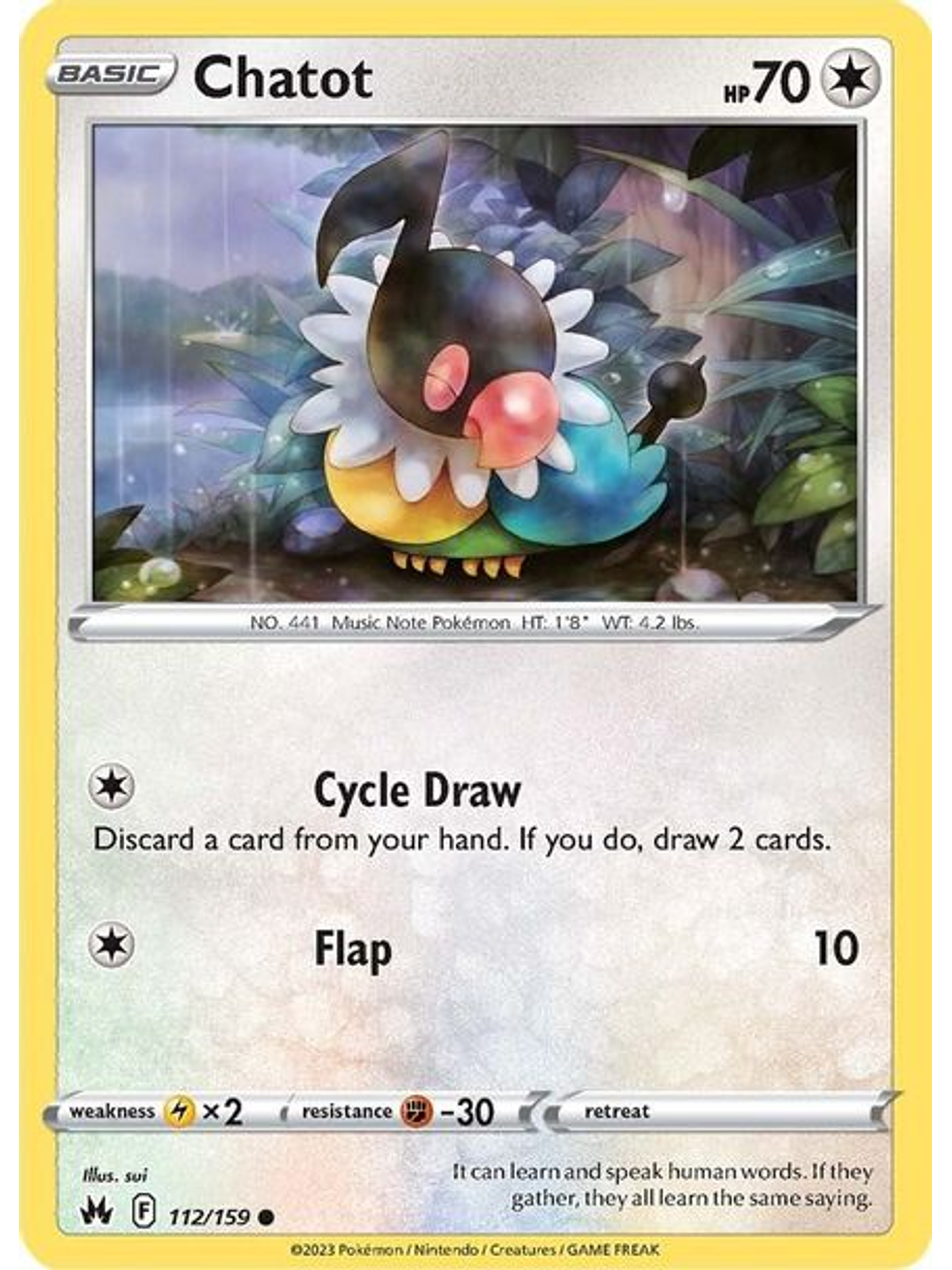 Chatot - 112/159 - Common 1