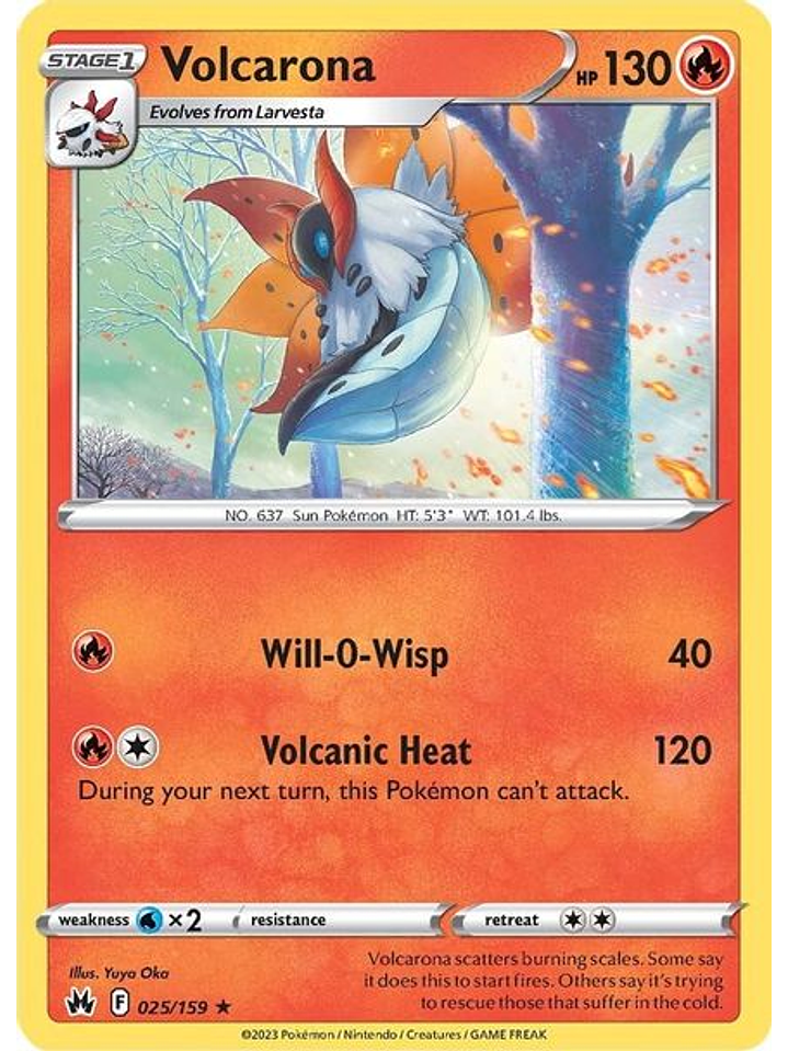 Volcarona - 025/159 - Rare 1