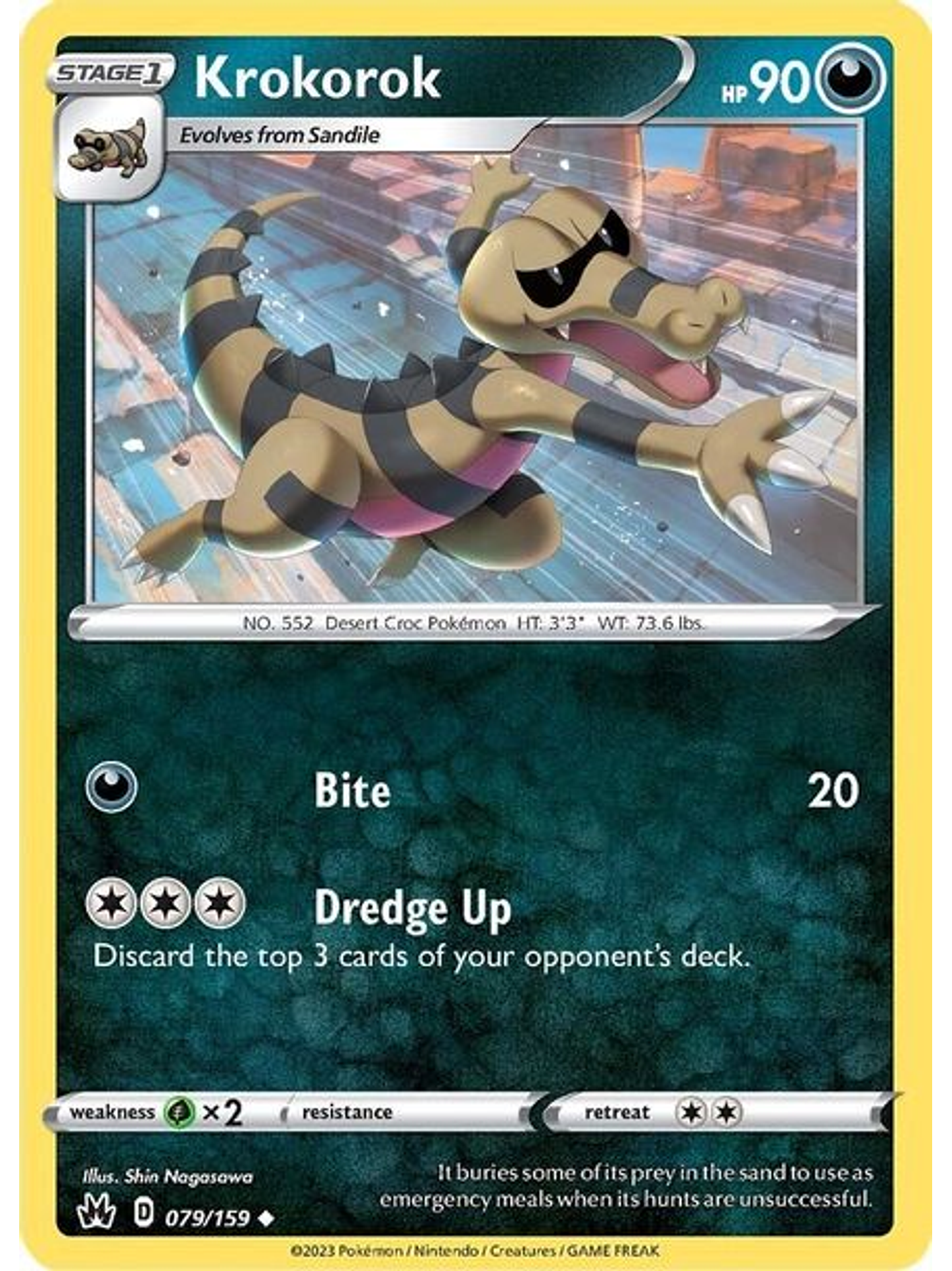 Krokorok - 079/159 - Uncommon Reverse Holo 1