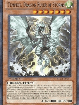 Tempest, Dragon Ruler of Storms - LTGY-EN041 - Rare 1st Edition
