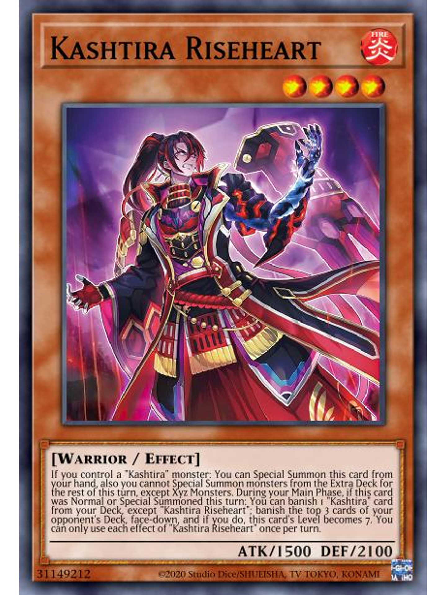 Kashtira Riseheart - PHHY-EN006 - Ultra Rare 1st Edition 1