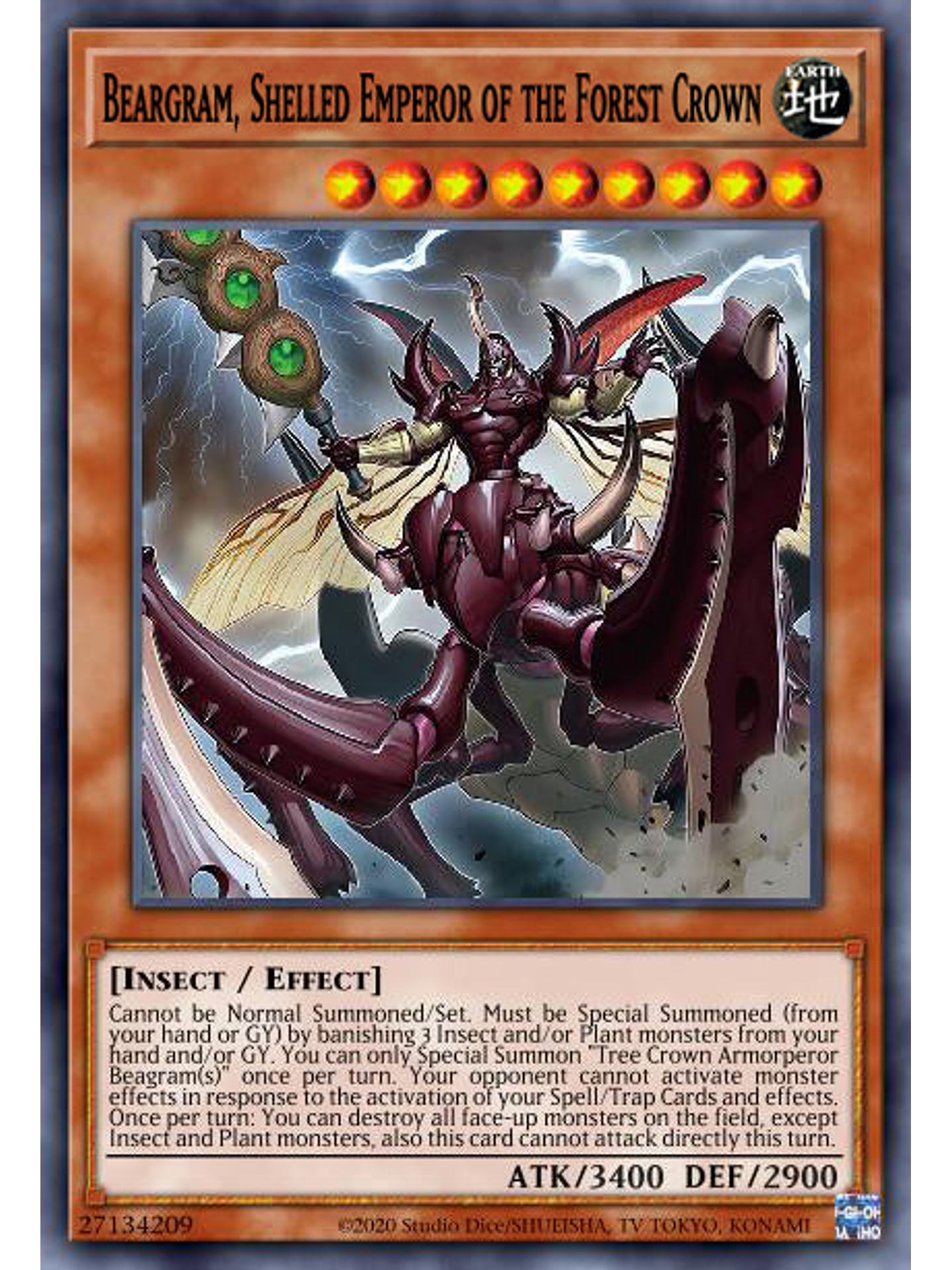 Beargram, Shelled Emperor of the Forest Crown - PHHY-EN021 - Ultra Rare 1st Edition 1