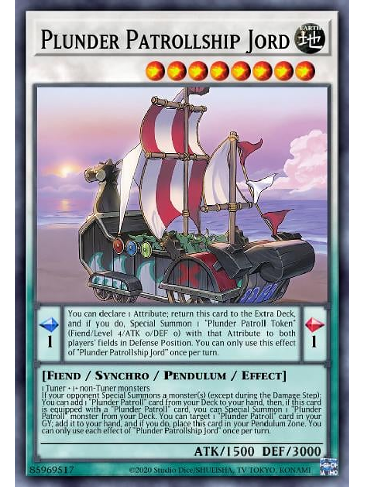 Plunder Patrollship Jord - PHHY-EN041 - Super Rare 1st Edition 1