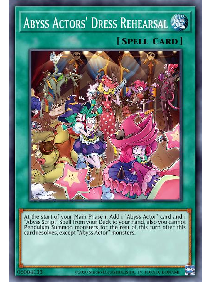 Abyss Actors' Dress Rehearsal - PHHY-EN063 - Super Rare 1st Edition 1