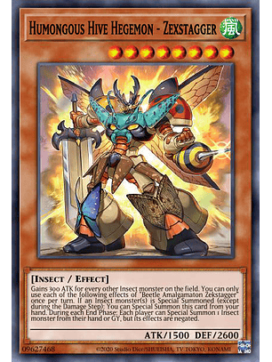 Humongous Hive Hegemon - Zexstagger - PHHY-EN099 - Super Rare 1st Edition