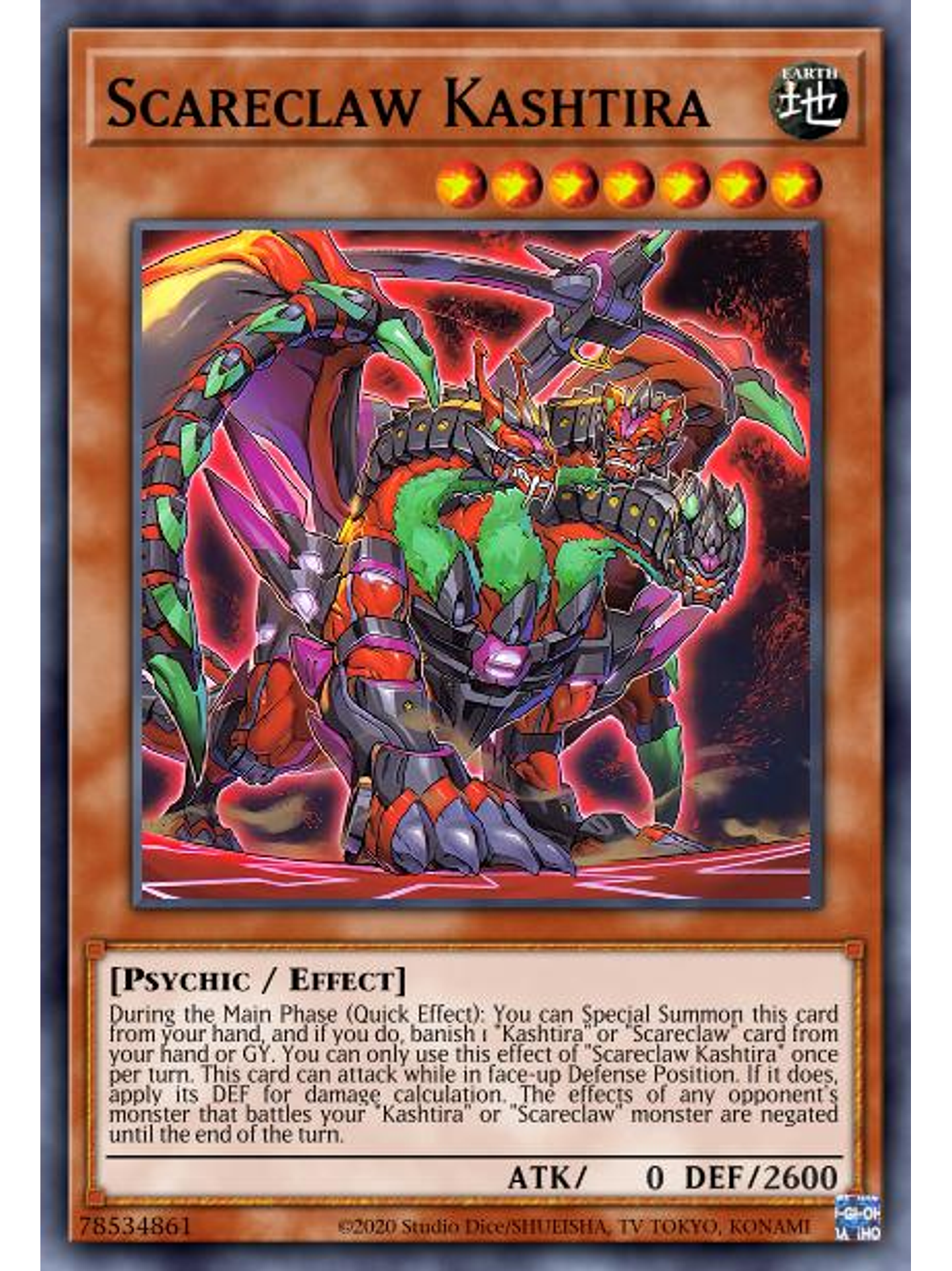 Scareclaw Kashtira - PHHY-EN007 - Common 1st Edition 1