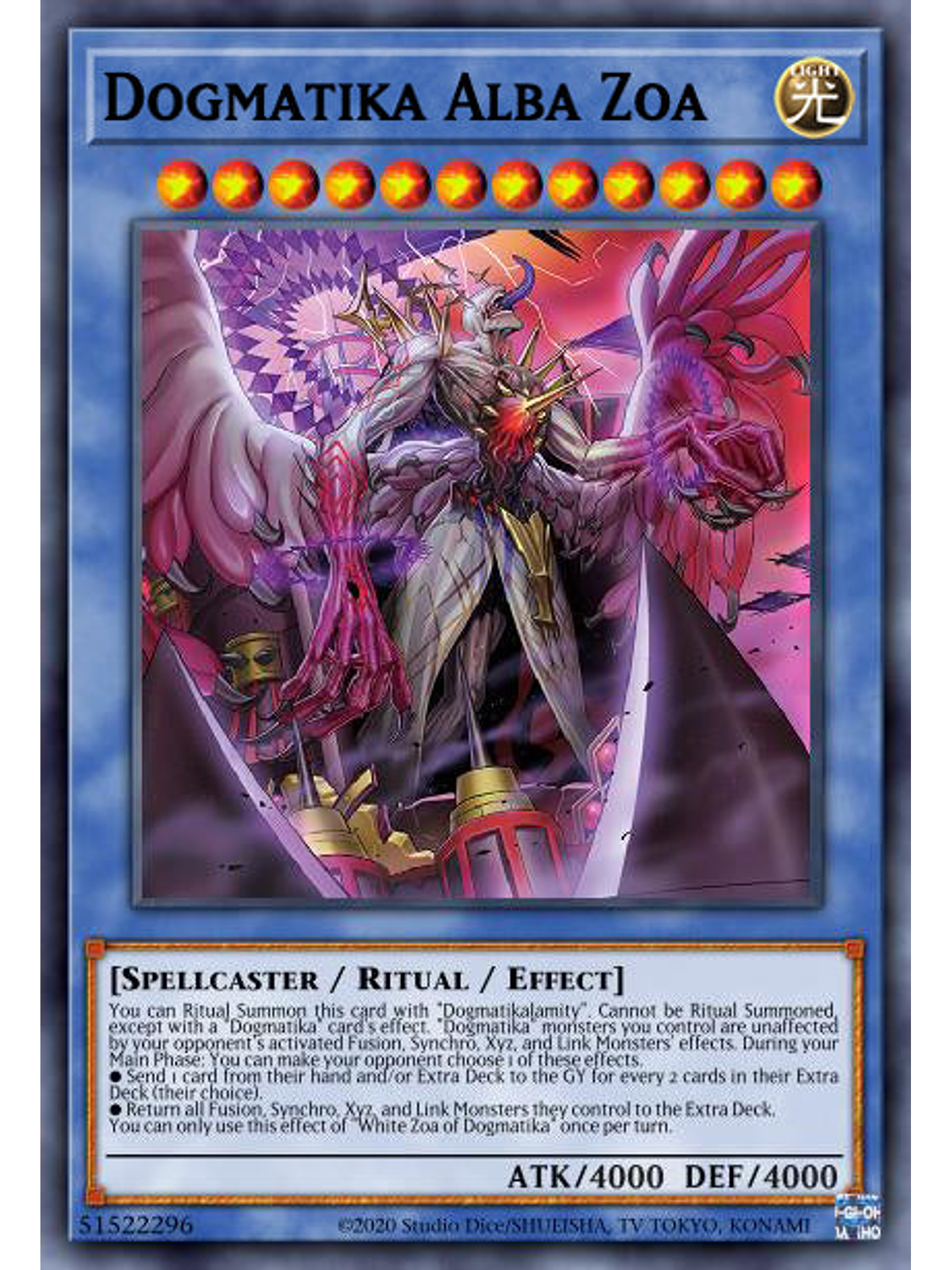 Dogmatika Alba Zoa - PHHY-EN031 - Super Rare 1st Edition 1