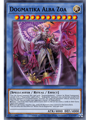 Dogmatika Alba Zoa - PHHY-EN031 - Super Rare 1st Edition