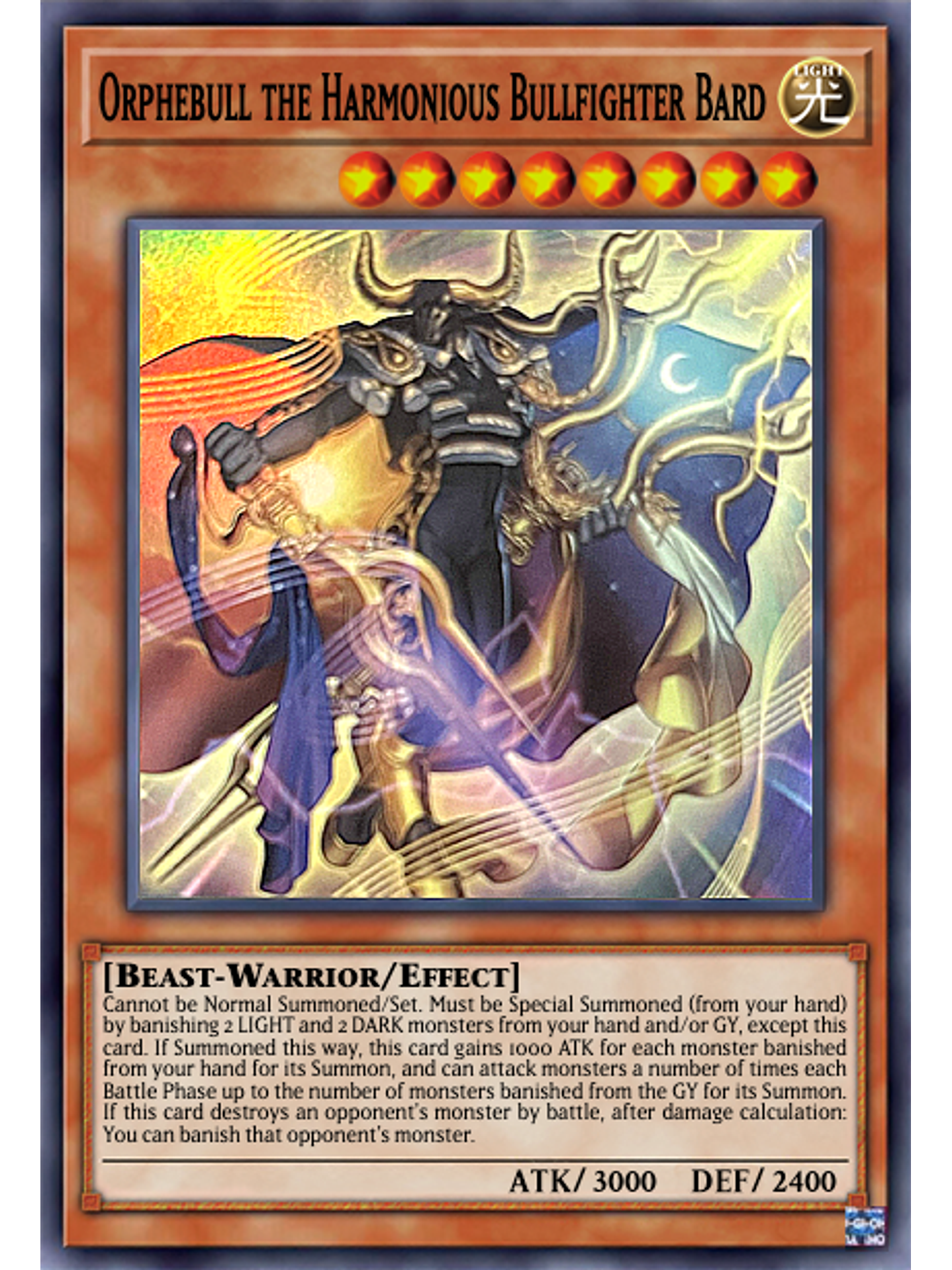 Orphebull the Harmonious Bullfighter Bard - PHHY-EN082 - Ultra Rare 1st Edition 1