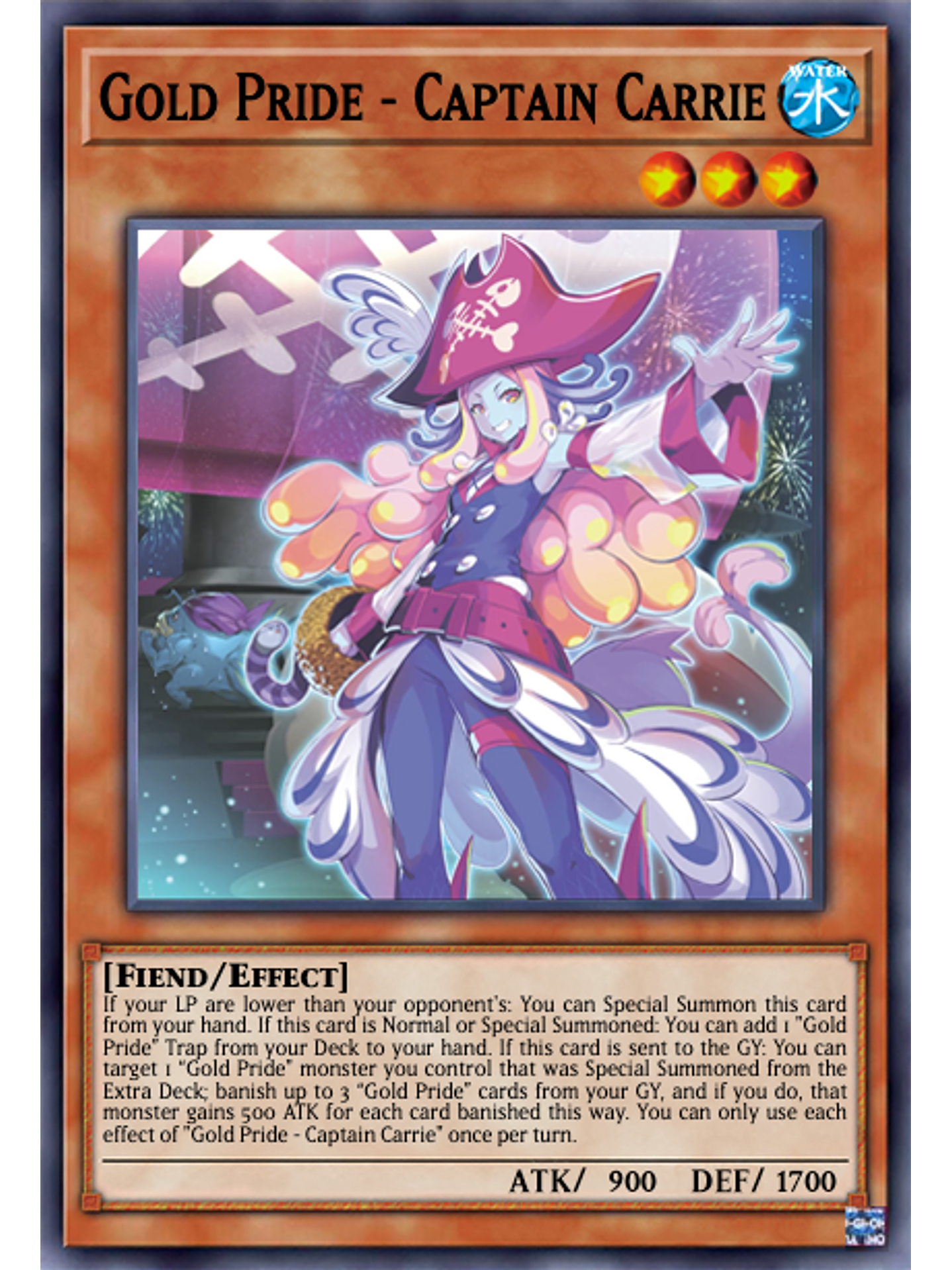 Gold Pride - Captain Carrie - PHHY-EN088 - Ultra Rare 1st Edition 1