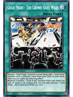 Gold Pride - The Crowd Goes Wild! - PHHY-EN091 - Secret Rare 1st Edition