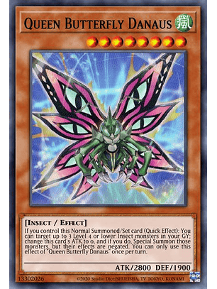 Queen Butterfly Danaus - PHHY-EN094 - Super Rare 1st Edition