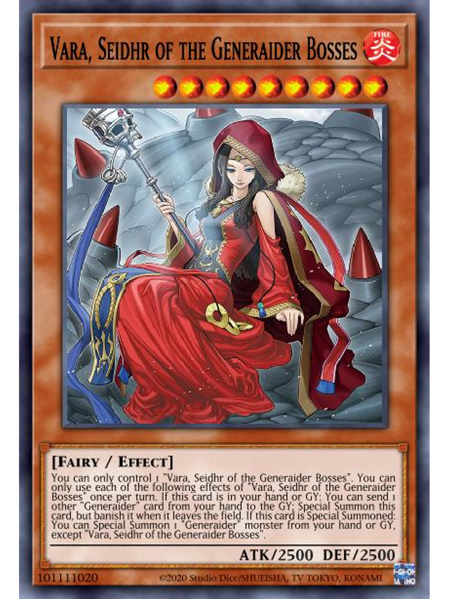 Vala, Seidhr of the Generaider Bosses - PHHY-EN020 - Common 1st Edition 1