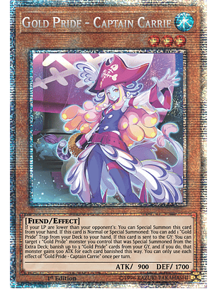 Gold Pride - Captain Carrie - PHHY-EN088 - Starlight Rare 1st Edition
