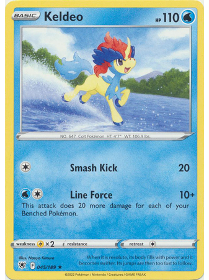 Keldeo - 045/189 - Alternate Holo Promo 1
