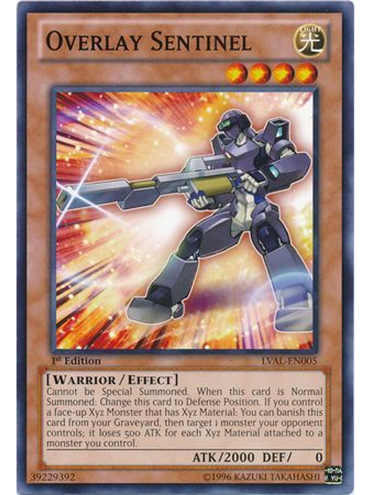 Overlay Sentinel - LVAL-EN005 - Common 1st Edition 1