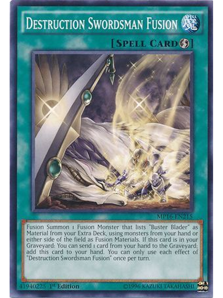 Destruction Swordsman Fusion - MP16-EN215 - Common 1st Edition 1
