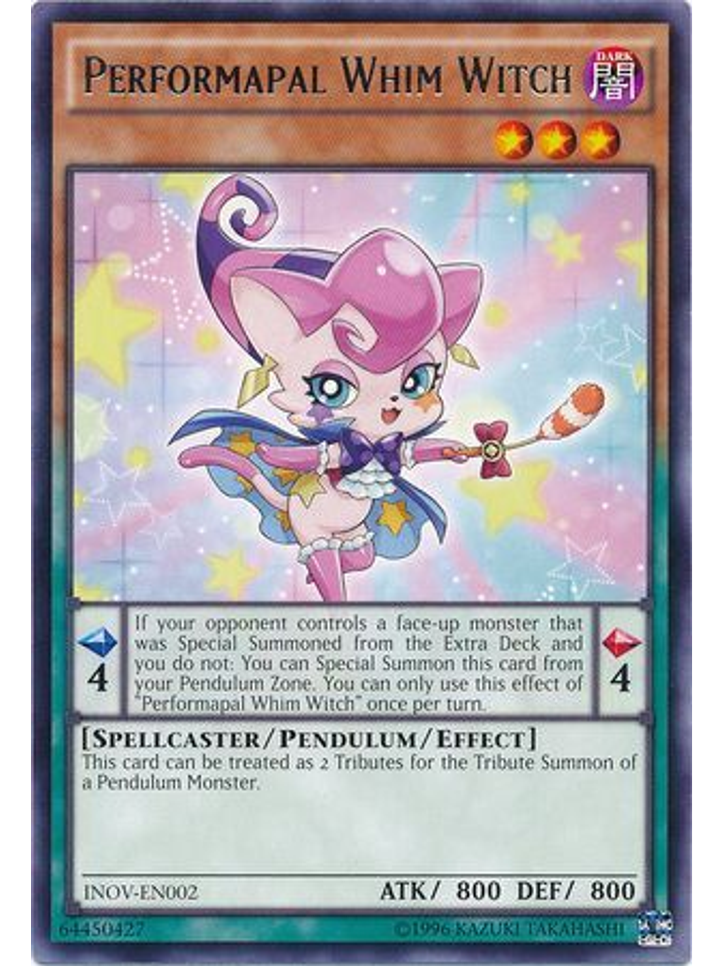Performapal Whim Witch - INOV-EN002 - Rare Unlimited 1
