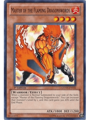 Master of the Flaming Dragonswords - GENF-EN032 - Common 1st Edition