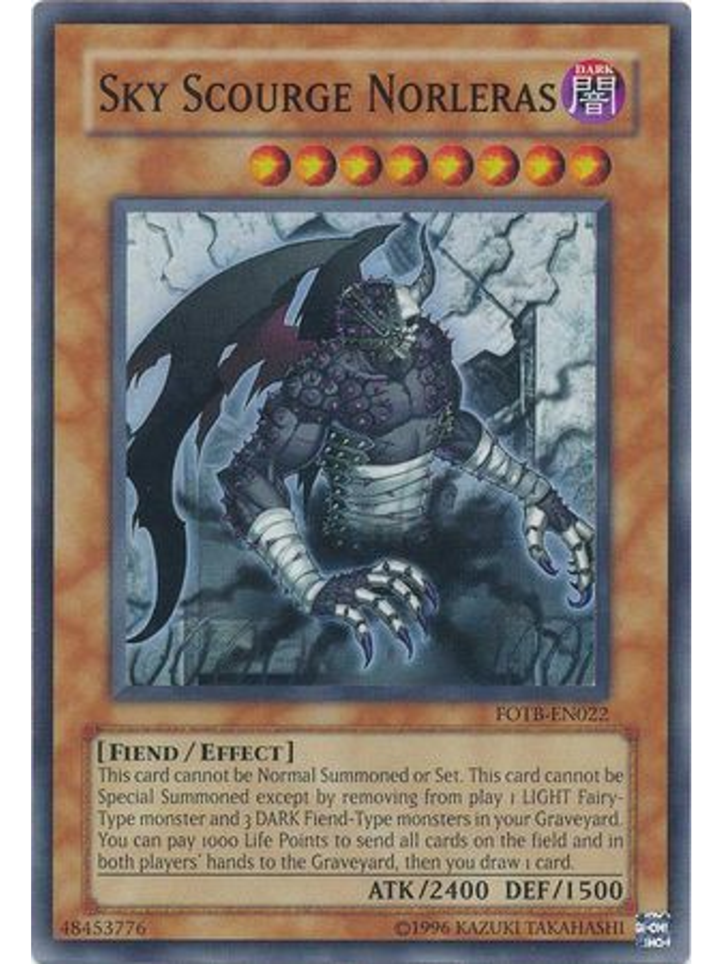 Sky Scourge Norleras - FOTB-EN022 - Super Rare Unlimited 1