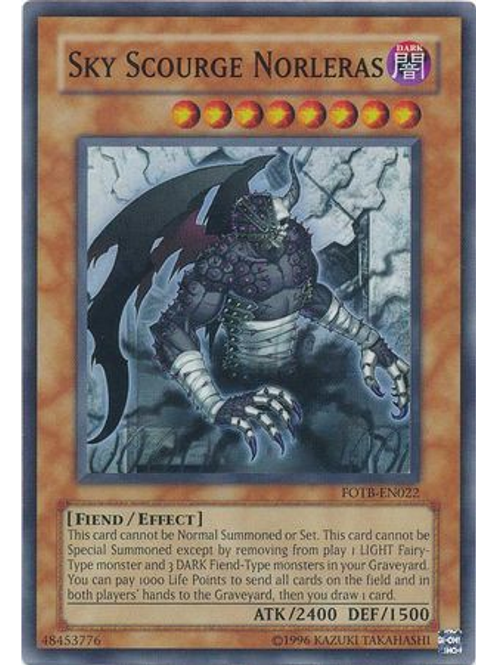 Sky Scourge Norleras - FOTB-EN022 - Super Rare Unlimited 1