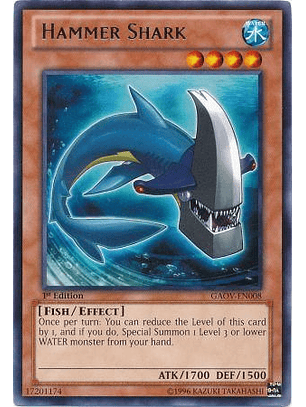 Hammer Shark - GAOV-EN008 - Rare 1st Edition