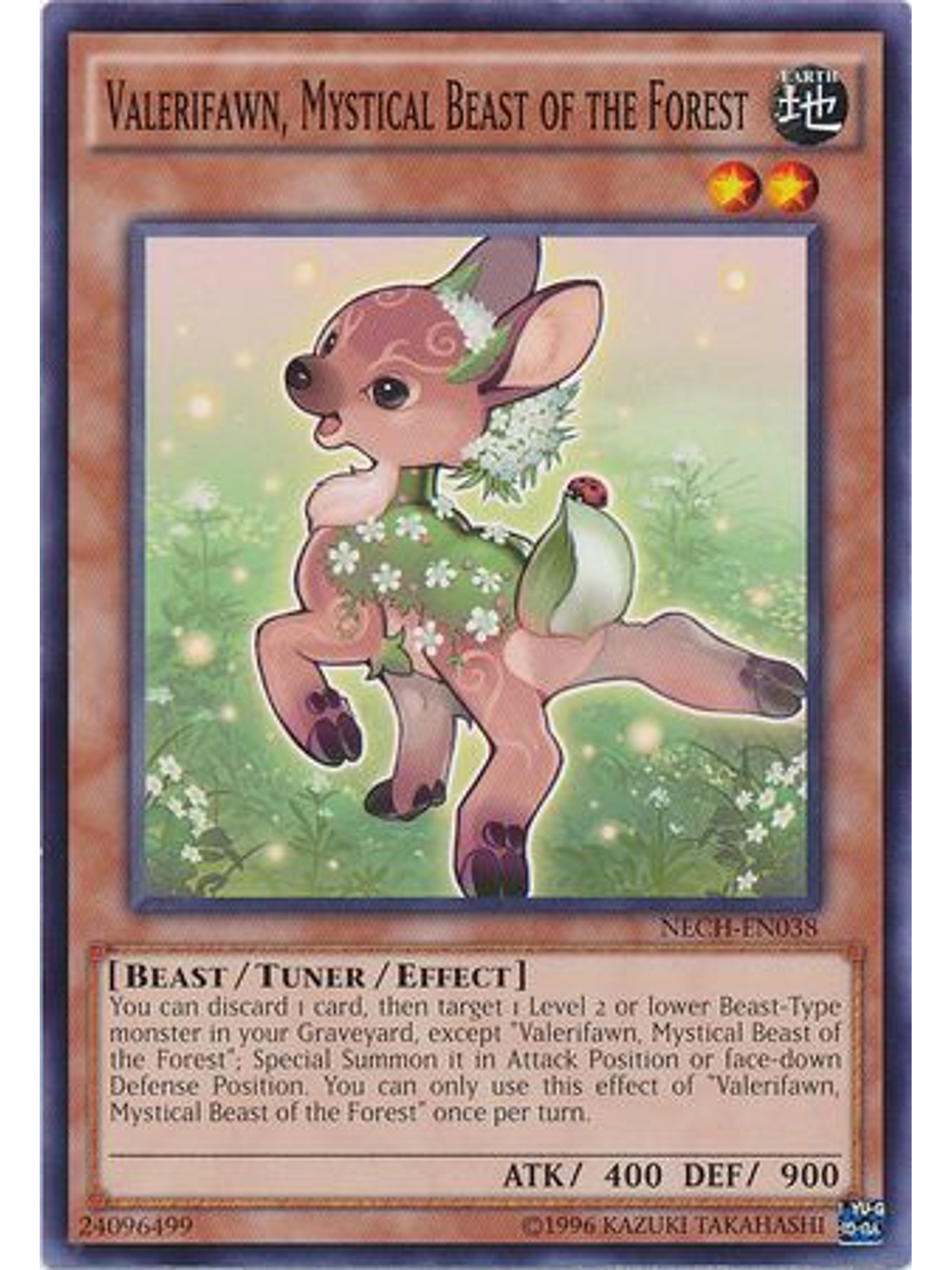 Valerifawn, Mystical Beast of the Forest - NECH-EN038 - Common Unlimited 1