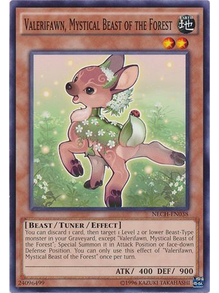 Valerifawn, Mystical Beast of the Forest - NECH-EN038 - Common Unlimited 1