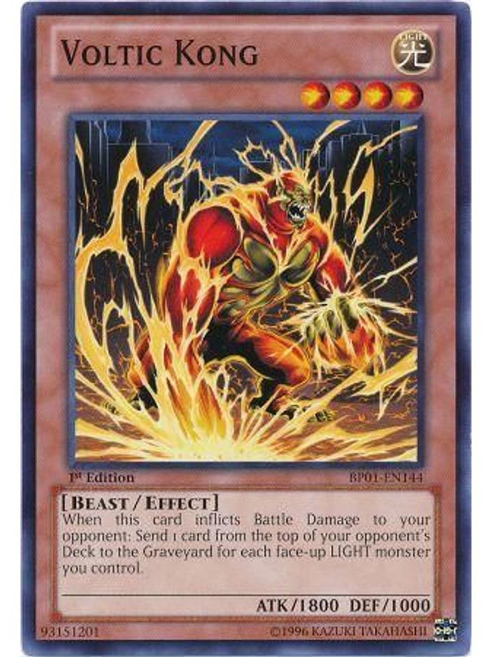 Voltic Kong - BP01-EN144 - Common 1st Edition 1